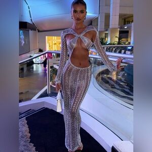 Sorelle UK  Brand new Silver metallic Dress❤️